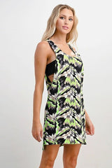 Geometric Racerback A - Line Dress - Wear and Wander