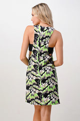 Geometric Racerback A - Line Dress - Wear and Wander