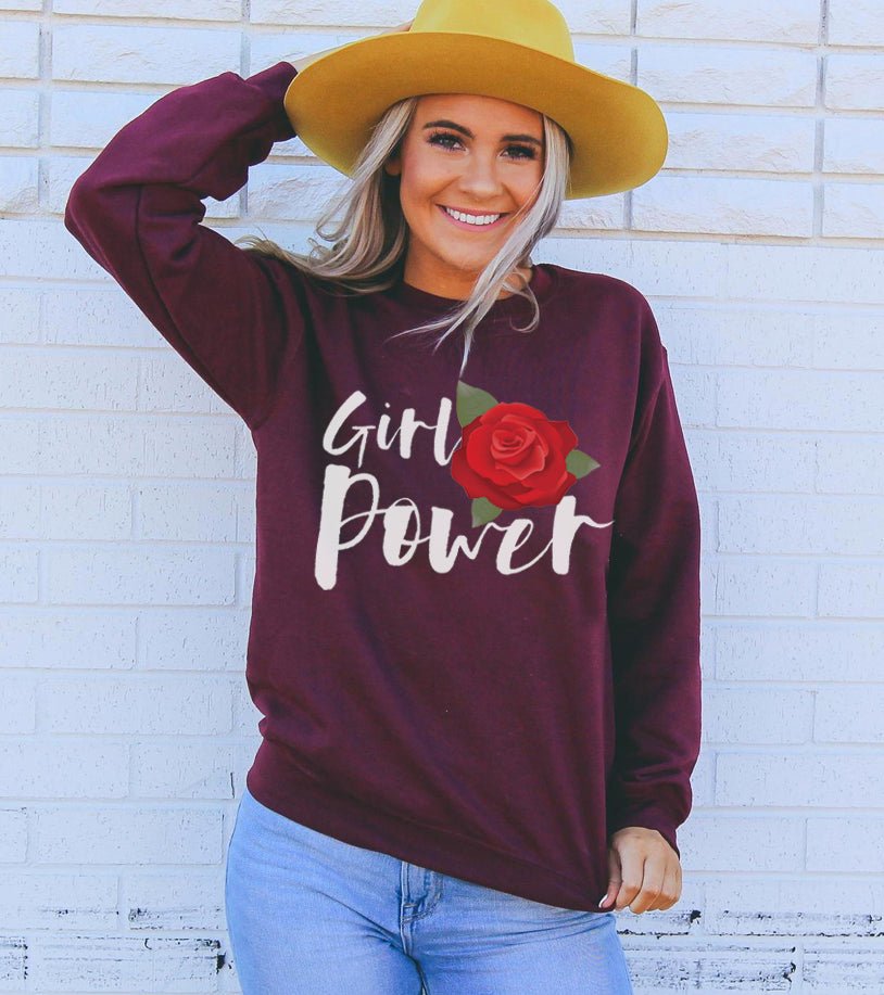 Girl Power Sweatshirt - Wear and Wander