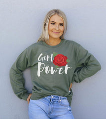 Girl Power Sweatshirt - Wear and Wander