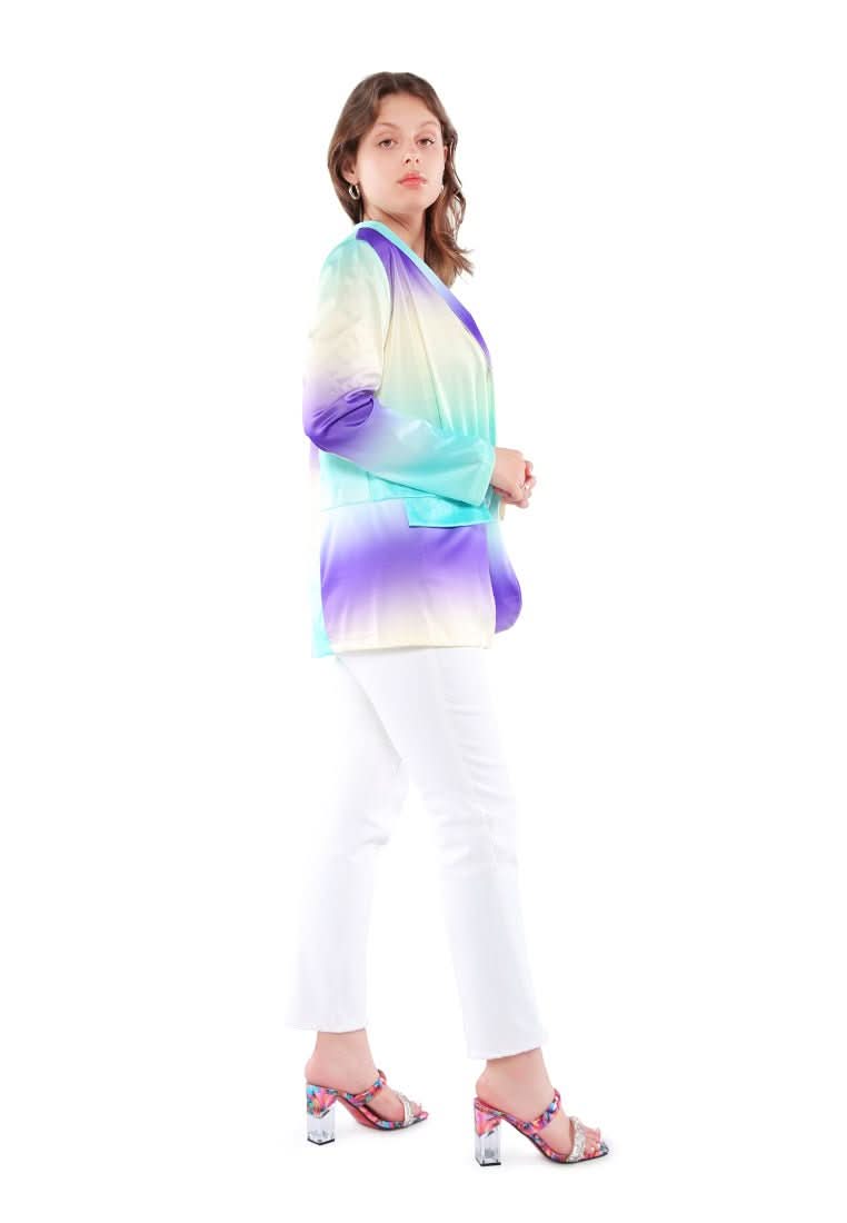 Glaze Print Semi Casual Blazer - Wear and Wander