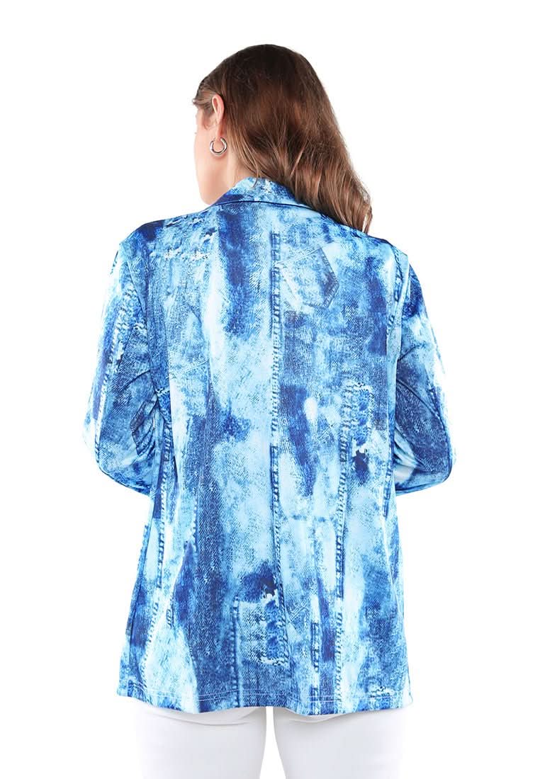 Glaze Print Semi Casual Blazer - Wear and Wander