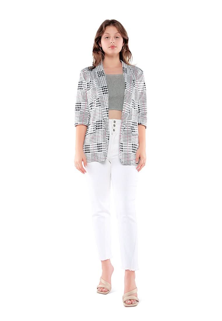 Glaze Print Semi Casual Blazer - Wear and Wander