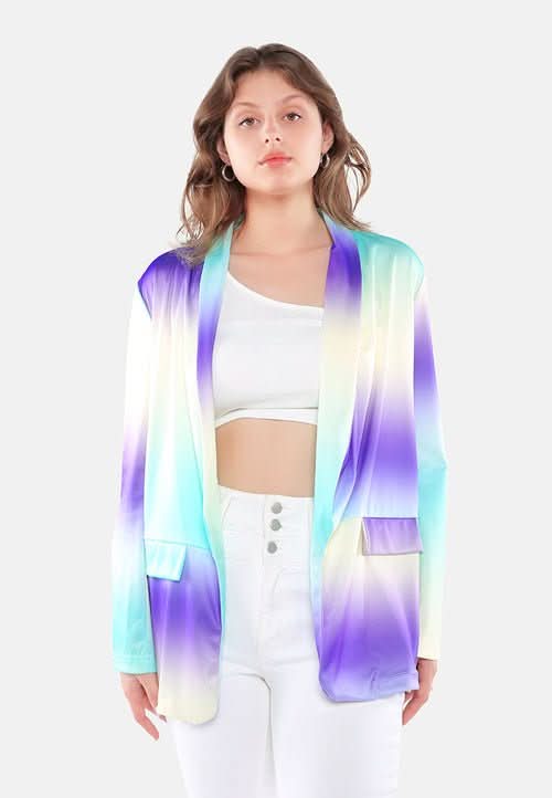 Glaze Print Semi Casual Blazer - Wear and Wander