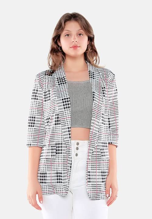 Glaze Print Semi Casual Blazer - Wear and Wander