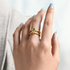 Gold Love Knot Ring - Wear and Wander