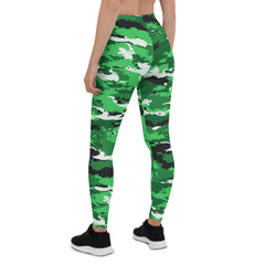 Green Camo Leggings for Women - Wear and Wander