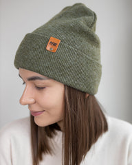 HAAKWEAR Knit Cuffed Beanie - Forest Green - Wear and Wander