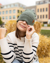 HAAKWEAR Knit Cuffed Beanie - Forest Green - Wear and Wander