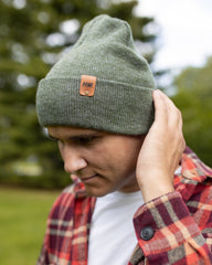 HAAKWEAR Knit Cuffed Beanie - Forest Green - Wear and Wander