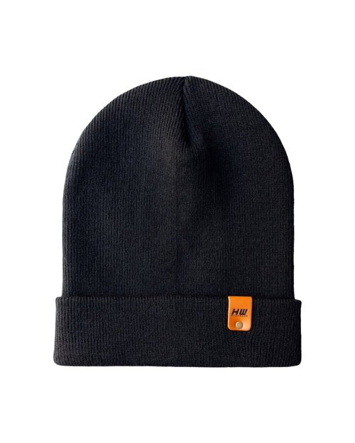 HAAKWEAR Knit Cuffed Beanie - Midnight Black - Wear and Wander