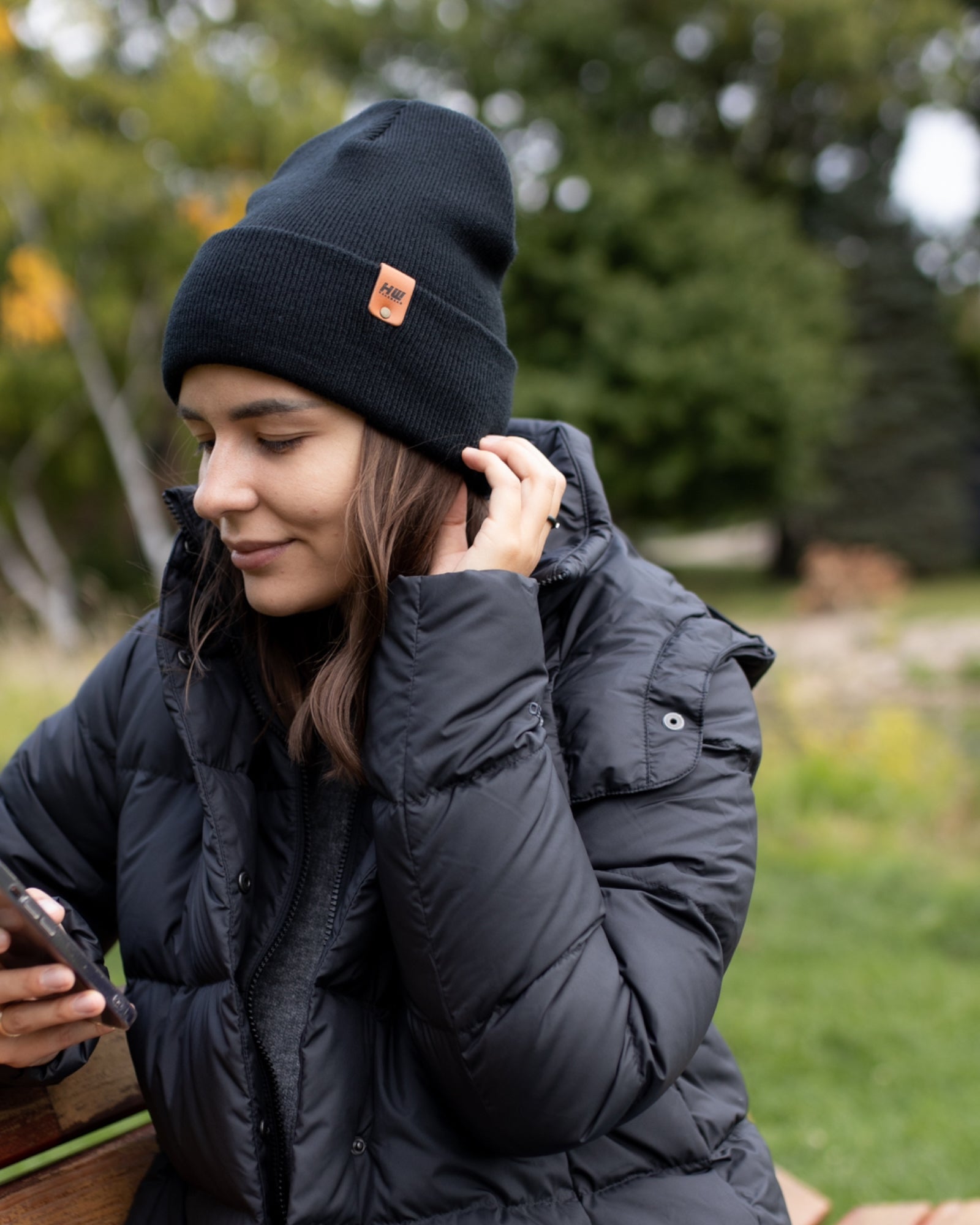 HAAKWEAR Knit Cuffed Beanie - Midnight Black - Wear and Wander