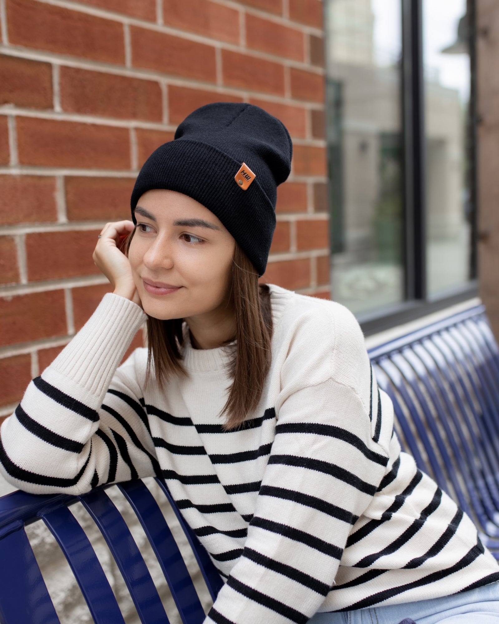 HAAKWEAR Knit Cuffed Beanie - Midnight Black - Wear and Wander