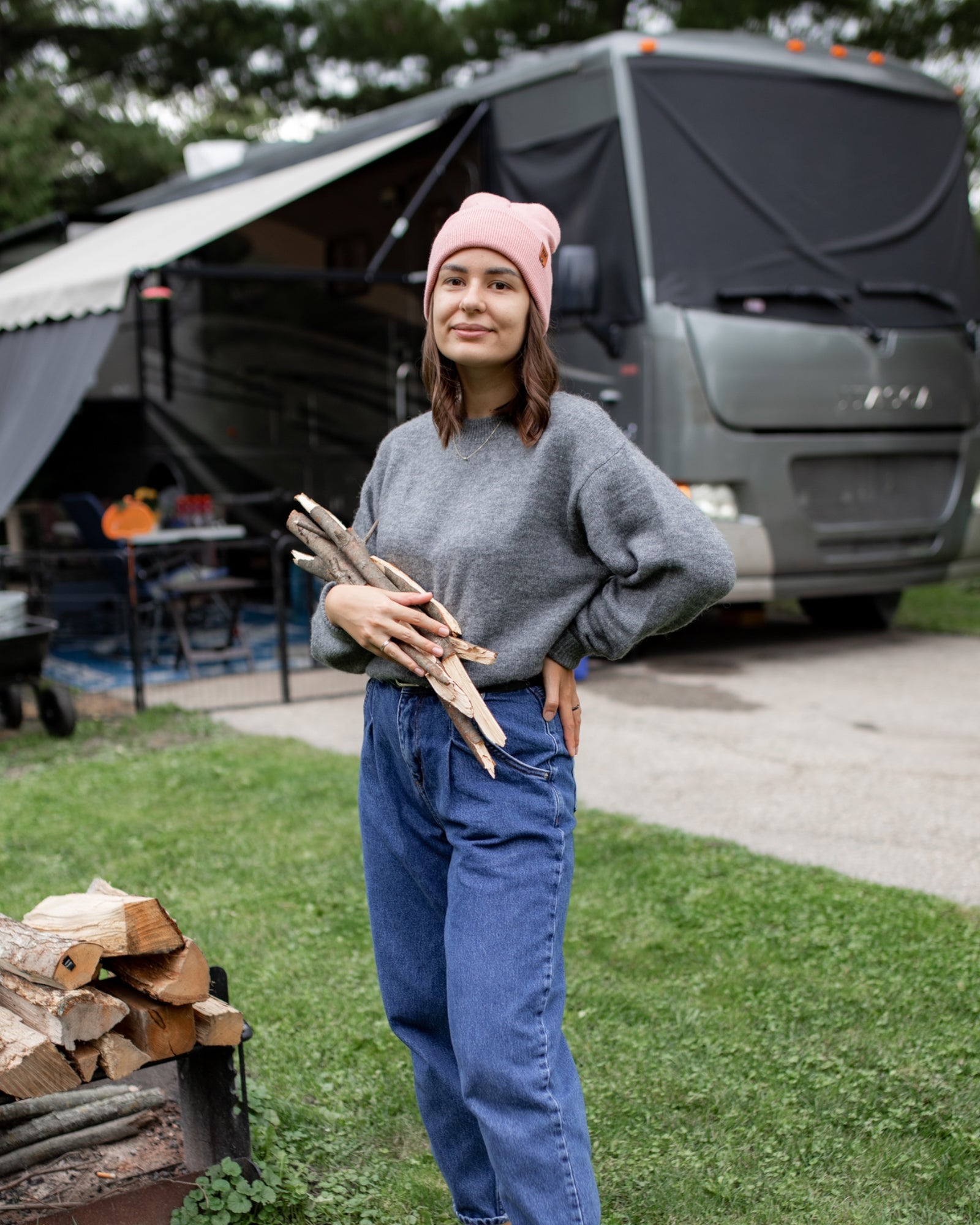 HAAKWEAR Knit Cuffed Beanie - Pearl Pink - Wear and Wander