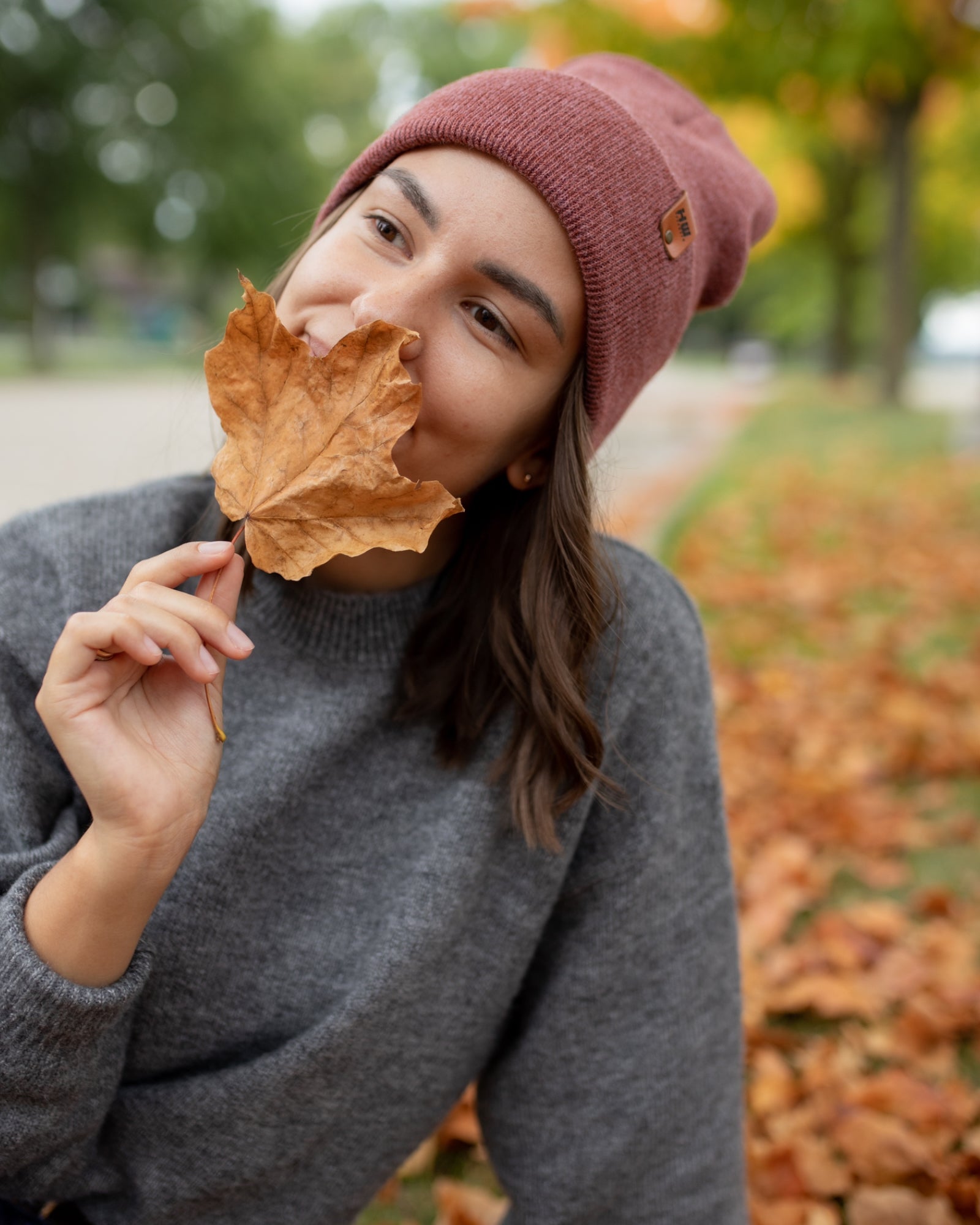 HAAKWEAR Knit Cuffed Beanie - Rusty Burgundy - Wear and Wander