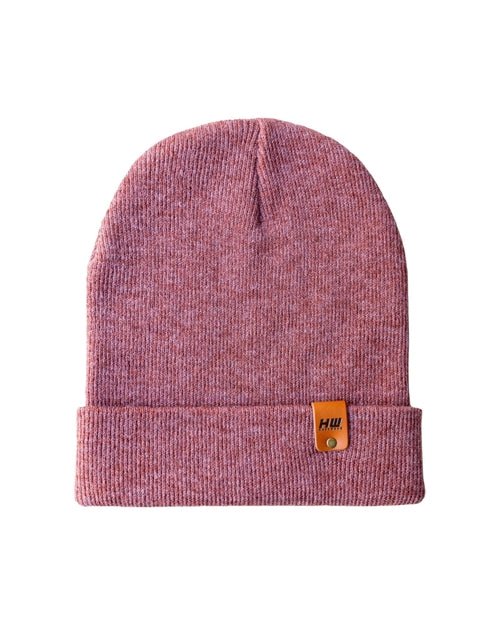 HAAKWEAR Knit Cuffed Beanie - Rusty Burgundy - Wear and Wander