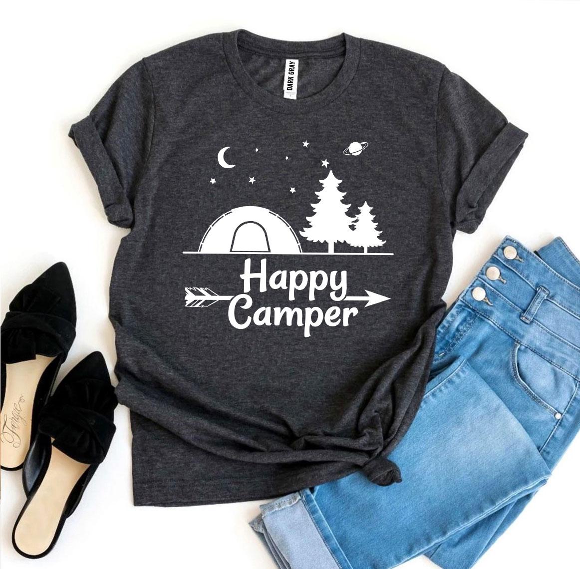 Happy Camper T-shirt - Wear and Wander