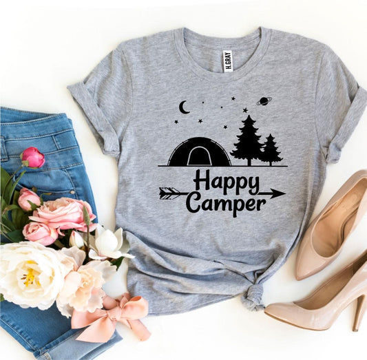 Happy Camper T-shirt - Wear and Wander