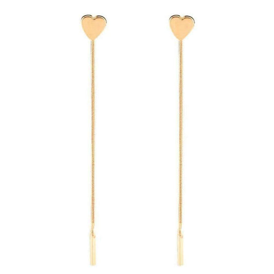 Heart Drop Earrings - Wear and Wander