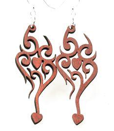 Heart Tattoo Earrings # 1142 - Wear and Wander