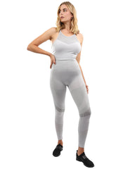 Helia Seamless Leggings & Sports Bra Set - Grey - Wear and Wander