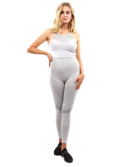 Helia Seamless Leggings & Sports Bra Set - Grey - Wear and Wander