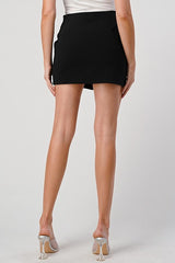 High - Waisted Zip - Front Mini Skirt - Wear and Wander