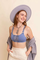 Hippie Eye Lace Applique Bralette - Wear and Wander