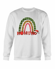 HO HO HO Rainbow Santa Christmas Sweatshirt - Wear and Wander
