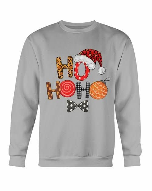 HO HO HO Santa Cap Christmas Sweatshirt - Wear and Wander