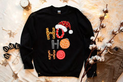 HO HO HO Santa Christmas Cap Sweatshirt - Wear and Wander