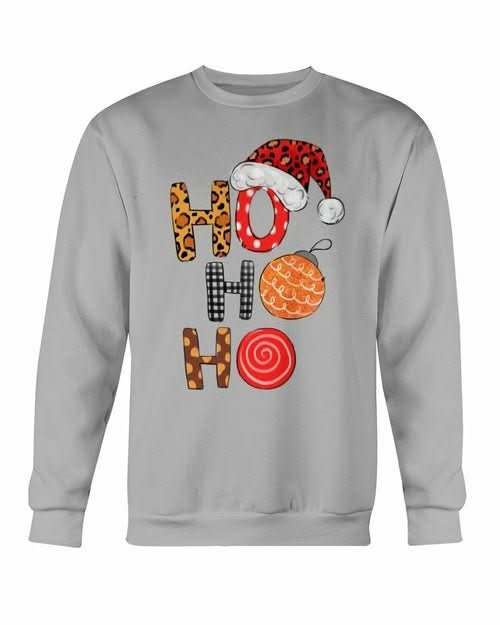 HO HO HO Santa Christmas Cap Sweatshirt - Wear and Wander