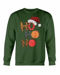 HO HO HO Santa Christmas Cap Sweatshirt - Wear and Wander