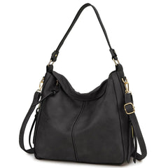 Hobo Bags for WomenVONXURY Faux Leather Tote Purse Ladies Handbag Large Shoulder Bags with Side Pockets for Work TravelGrey - Wear n Wander