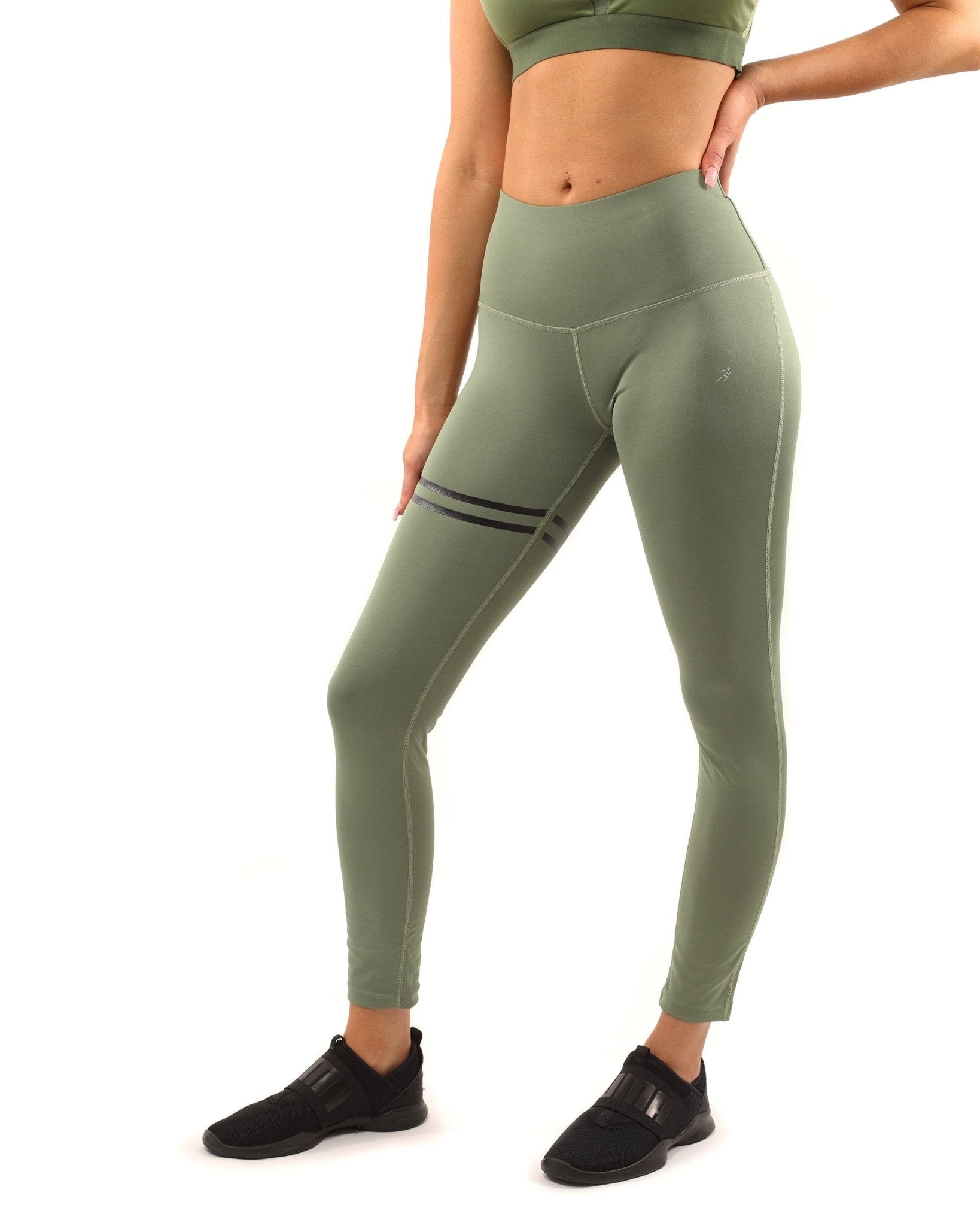 Huntington Set - Leggings & Sports Bra - Olive Green - Wear and Wander