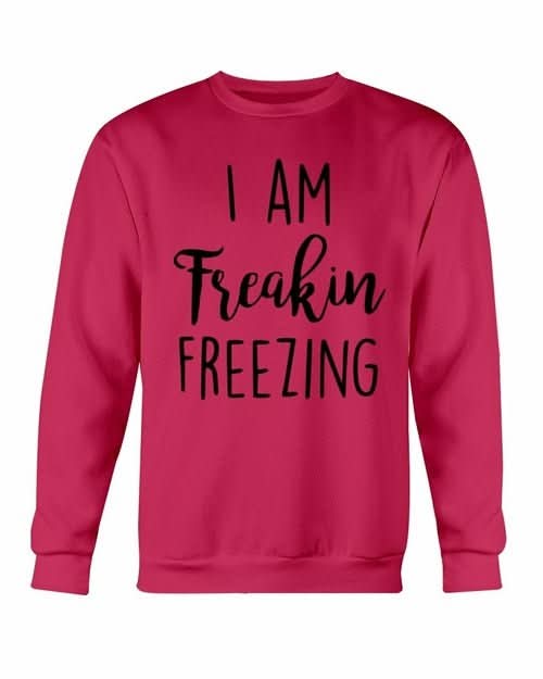 I Am Freakin Freezing Sweatshirt - Wear and Wander