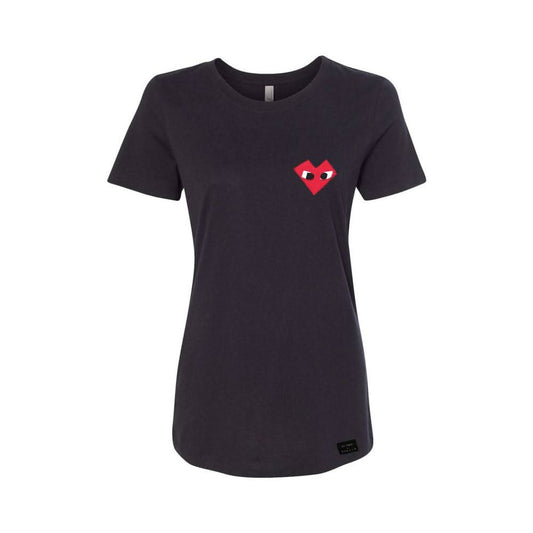 I Heart - Womens Black Shirt - mi cielo x Donald Robertson - Wear and Wander