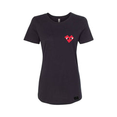 I Heart - Womens Black Shirt - mi cielo x Donald Robertson - Wear and Wander