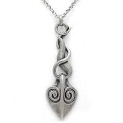 IPyro - flames and dangling heart necklace - Wear and Wander