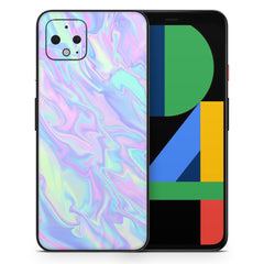 Iridescent Dahlia v1 - Full Body Skin Decal Wrap Kit for Google Pixel - Wear and Wander