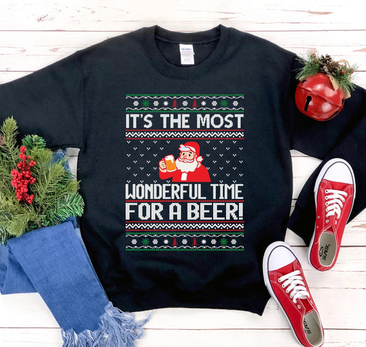 Its The Most Wonderful Time Christmas Sweatshirt - Wear and Wander