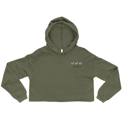 Jacki Easlick Three Chickens Crop Hoodie - Wear and Wander