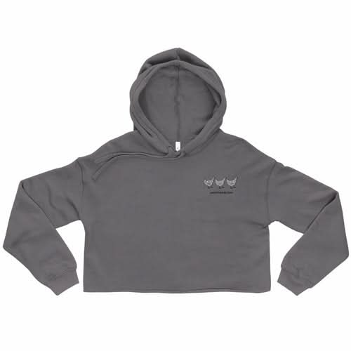 Jacki Easlick Three Chickens Crop Hoodie - Wear and Wander