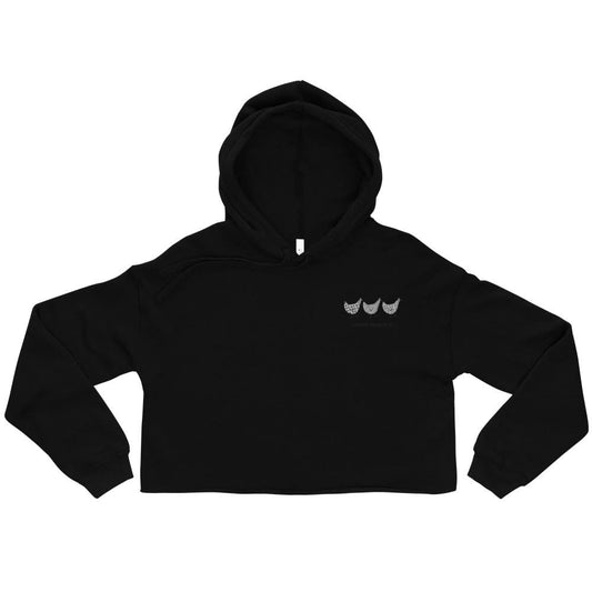 Jacki Easlick Three Chickens Crop Hoodie - Wear and Wander