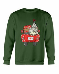 Joy Christmas Tree Truck Sweatshirt - Wear and Wander