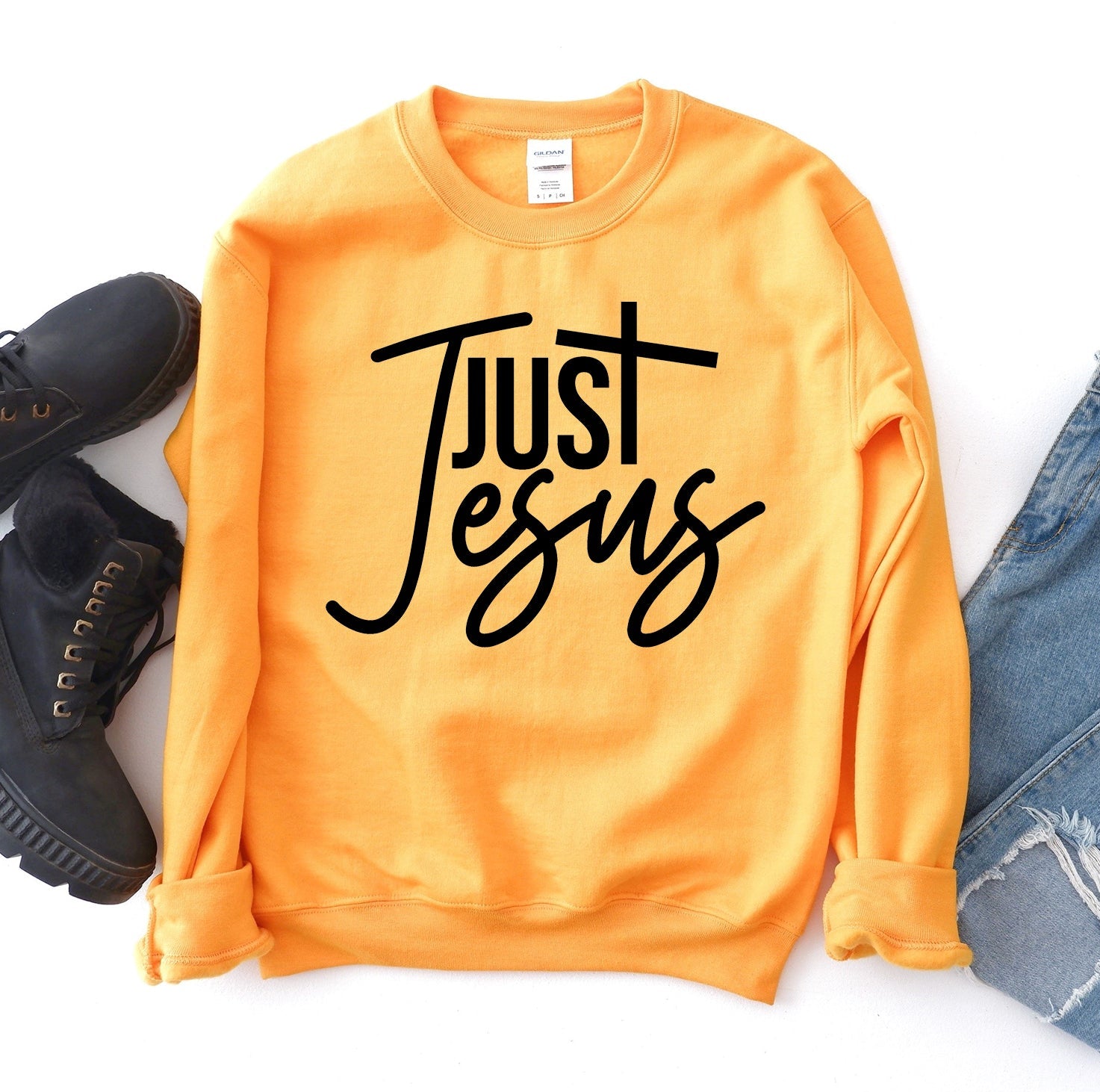 Just Jesus Sweatshirt - Wear and Wander