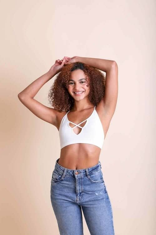 Kali Cross Plunge Bralette - Wear and Wander