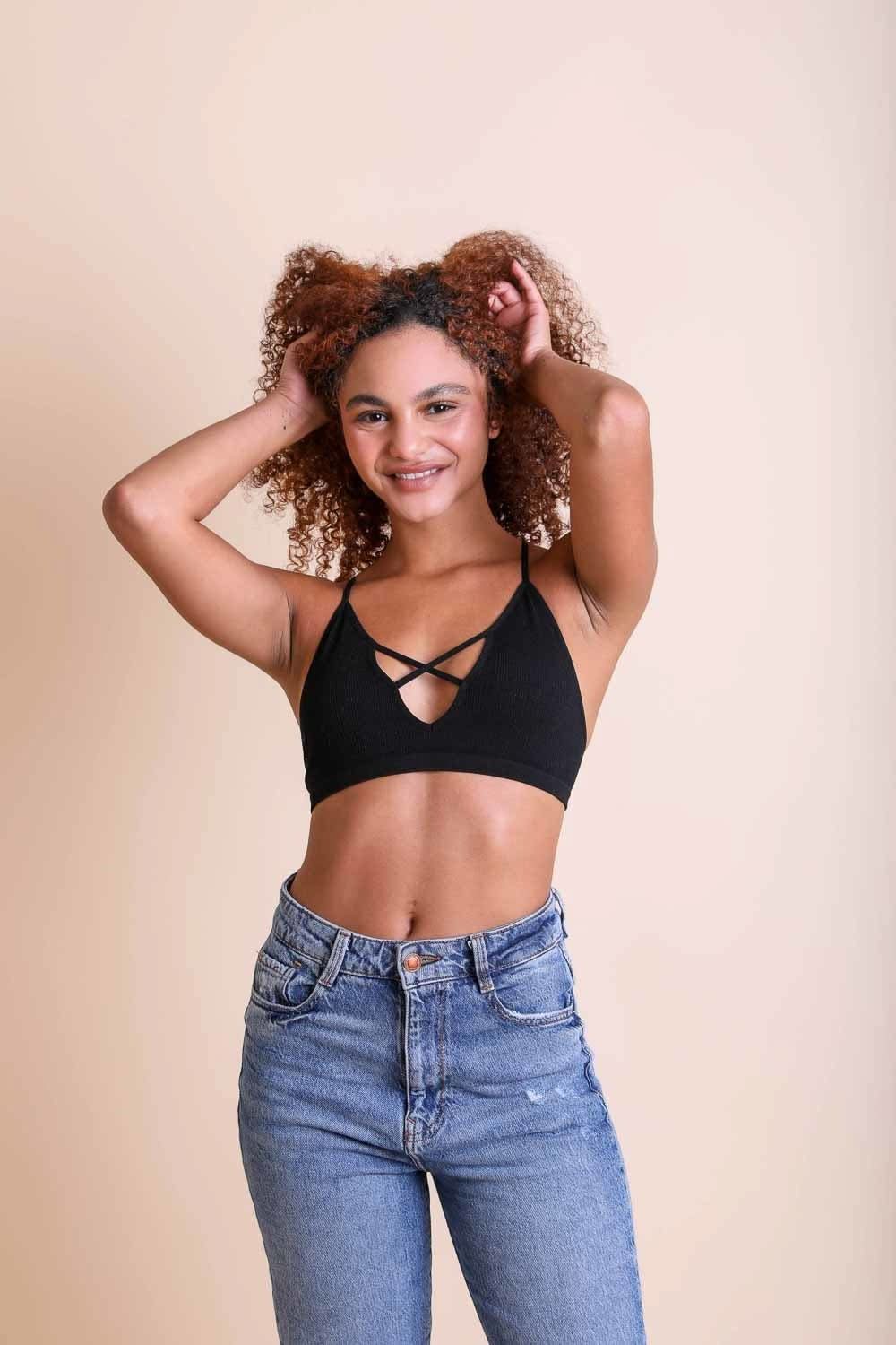 Kali Cross Plunge Bralette - Wear and Wander