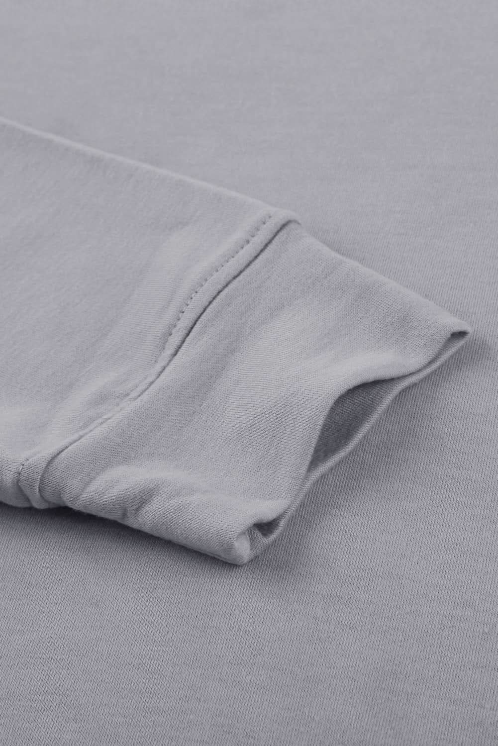 Khaki Crew Neck Long Sleeve Sweatshirt - Wear and Wander