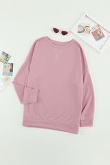 Khaki Crew Neck Long Sleeve Sweatshirt - Wear and Wander